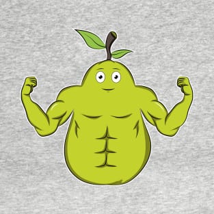 Muscular arms, pear-shaped belly T-Shirt